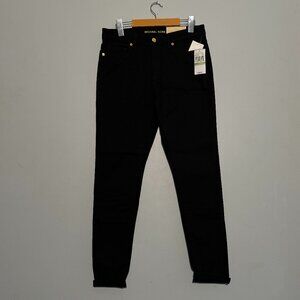 NWT Michael Kors Black Men's Pant Izzy Skinny Cotton 8